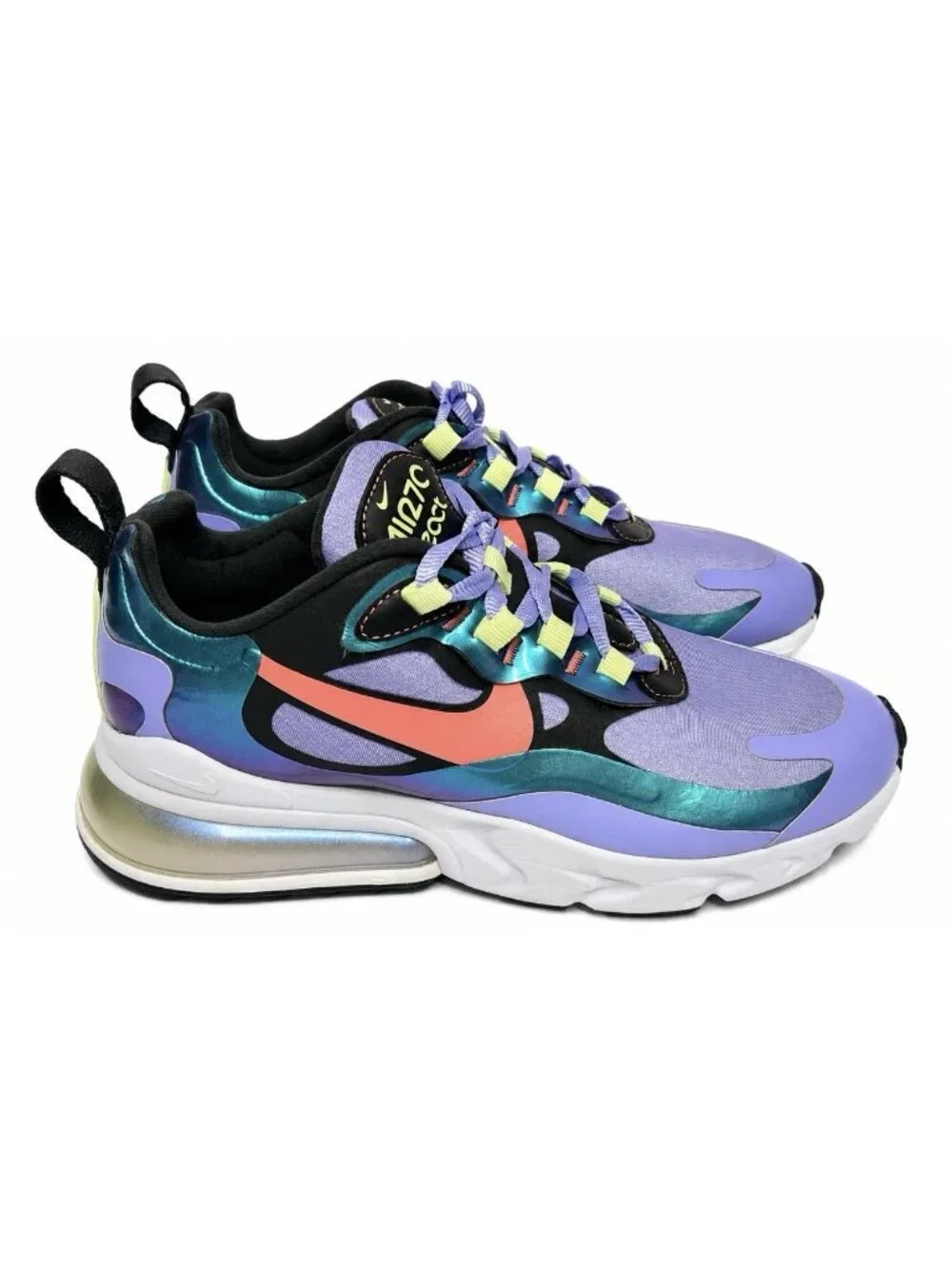 Nike Air Max 270 React Sneakers Light Thistle Sunblush CU4818-001 Womens Size 6